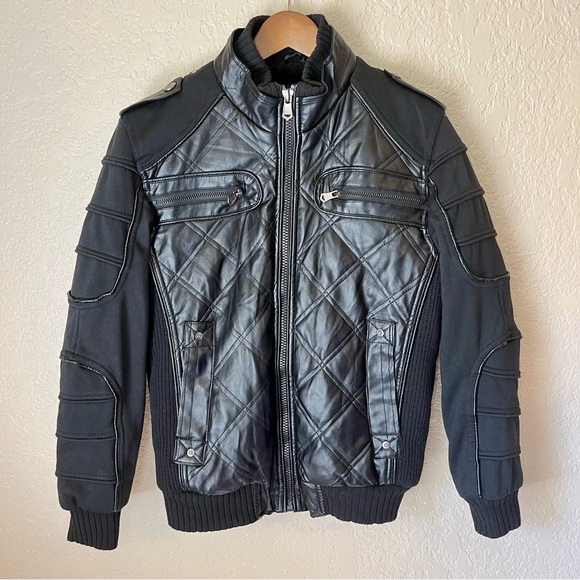 Robert Phillipe Other - Robert Phillipe Fleece Lined Moto Bomber Jacket Size Medium